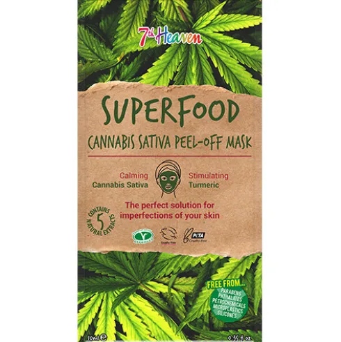 Ansigtsmaske Superfood Canabis Sativa 7th Heaven