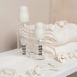 Baby Glass Bottle Complete Set Latex 225ml Ivory