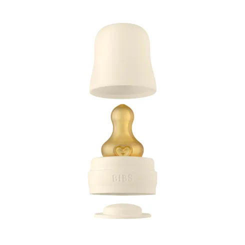Baby Glass Bottle Complete Set Latex 225ml Ivory