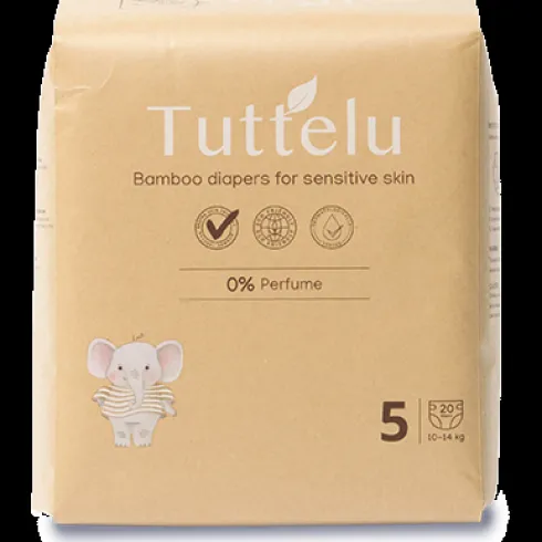 Bambus bleer til sensitiv hud | Tuttelu 5, 10-14 kg