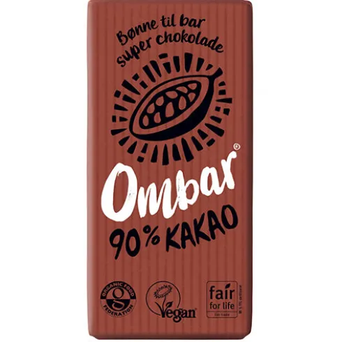 Bar Økologisk 35 g | 90% Chokolade