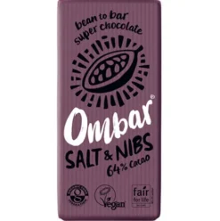 Bar Økologisk 70 g | Salt & Kakaonibs 64% Kakao