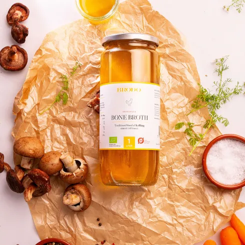 Bone Broth Kylling Økologisk | 1 l