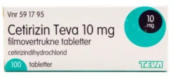 Cetirizin Teva 10 mg 100 tab