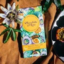 Chokolade med fyld af passionsfrugt Økologisk