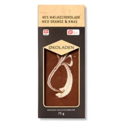Chokolade Mælk Orange/knas Økologisk 40%