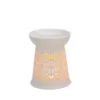 Duftlampe Blomst Hvid H:13 Cm / B: 10 Cm
