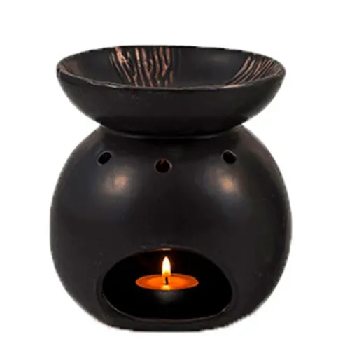 Duftlampe Keramik Sort