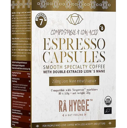 Espresso Capsules With Lion's Mane Extract Økologisk
