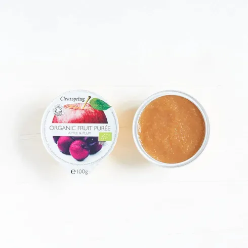 Frugtpuré Økologisk 200 g | Æble & Blomme