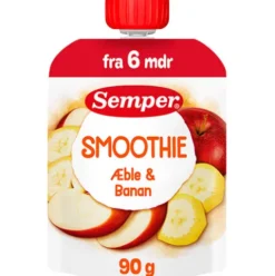 Frugtsmoothie Med Æble Og Banan Fra 6 Mdr.