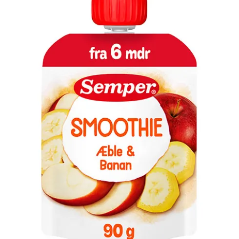Frugtsmoothie Med Æble Og Banan Fra 6 Mdr.