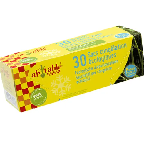 Fryseposer af Bioplast 30 Stk | 2,5 Liter