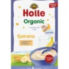 Fuldkornsgrød Med Mælk Og Banan Økologisk