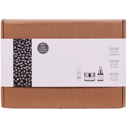 Gaveæske Caviar Cleansing Gel Day creme, Eye serum