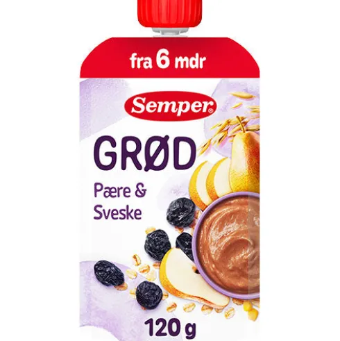 Grød Med Pære Og Sveske Fra 6 Mdr.