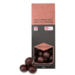 Hasselnødder M. 72% Mørk Chokolade Økologisk