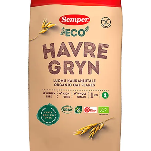 Havregryn Glutenfri Økologisk Fin