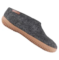Hjemmesko m. Gummi Sål Dark Grey | 36
