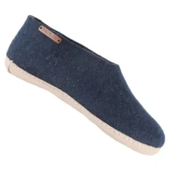 Hjemmesko m. Læder Sål Blue | 36