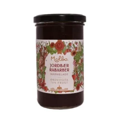 Jordbær & Rabarber Marmelade Molbo, Økologisk