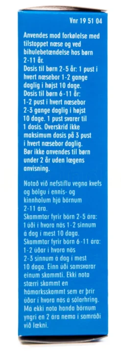 Junior Ukonserveret Næsespray 10 ml