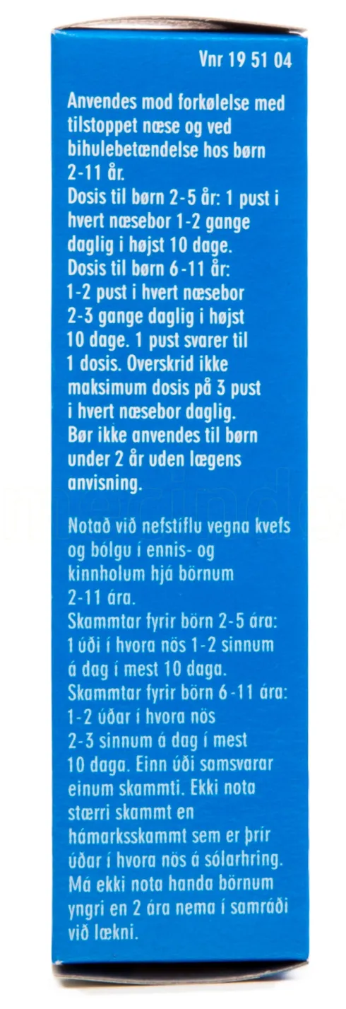 Junior Ukonserveret Næsespray 10 ml