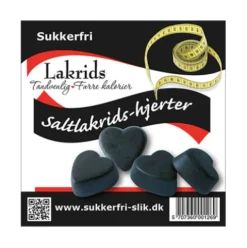 Lakridshjerter Salt Sukkerfri