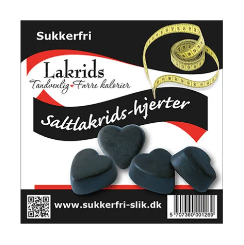 Lakridshjerter Salt Sukkerfri