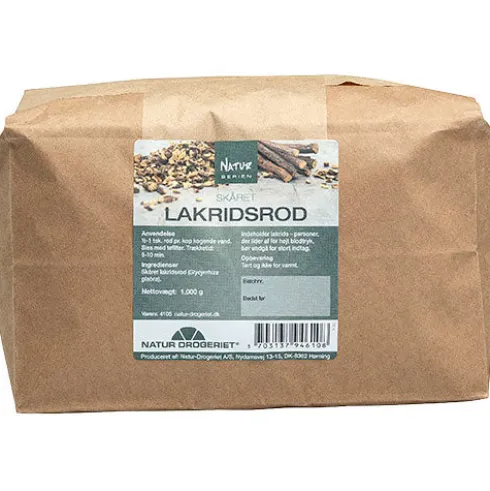 Lakridsrod skåret