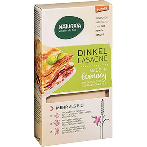 Lasagne Spelt Hvid Demeter Økologisk