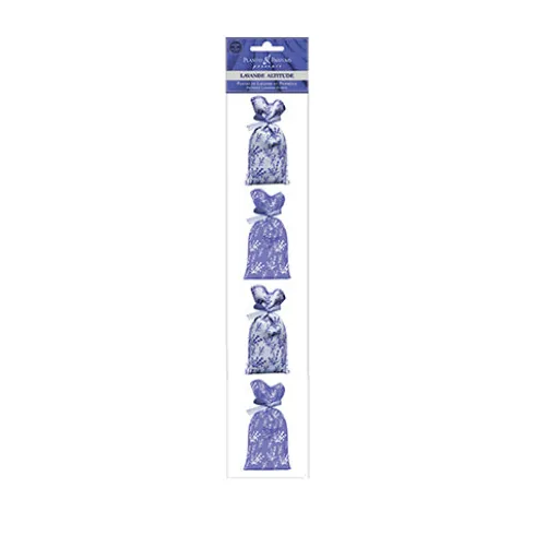 Lavendelposer Med Tørret Provence Lavendel Sæt Med 4x18 G