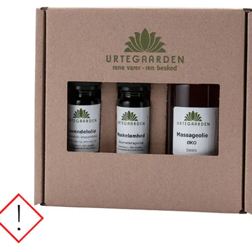 Massagesæt basis 10 ml Lavendel,10ml muskelømhed+100 ml massageolie