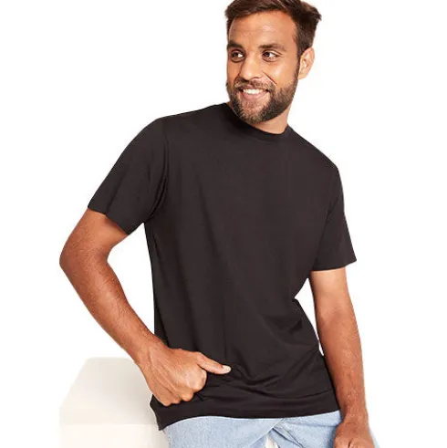 Men's Classic Crew Neck T-shirt Sort | Str. L