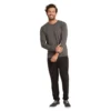 Men´s Long Sleeve Crew T-shirt Dark Marl | Str. S