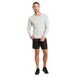 Men´s Long Sleeve Crew T-shirt Light Marl | Str. Xl