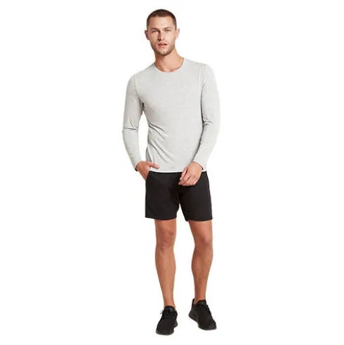 Men´s Long Sleeve Crew T-shirt Light Marl | Str. Xl
