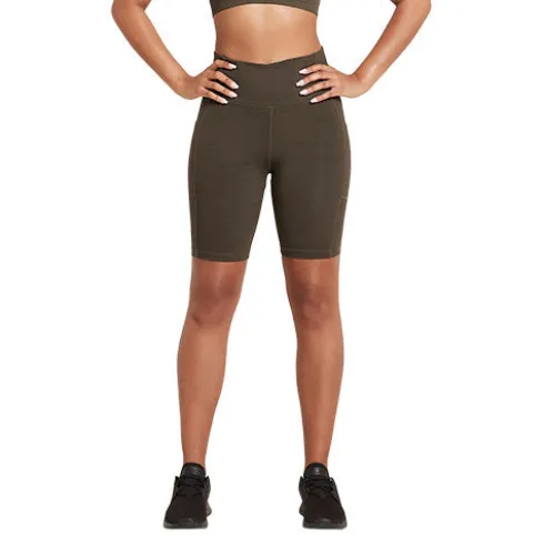 Motivate 8" High-waist Shorts Dark Olive | Str. Xs