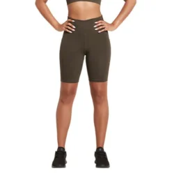 Motivate 8" High-waist Shorts Dark Olive | Str. S