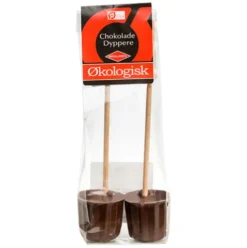 Mørk 72% chokolade dyppere 2 stk Ø