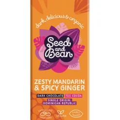 Mørk Chokolade 72% M.mandarin & Ginger Økologisk