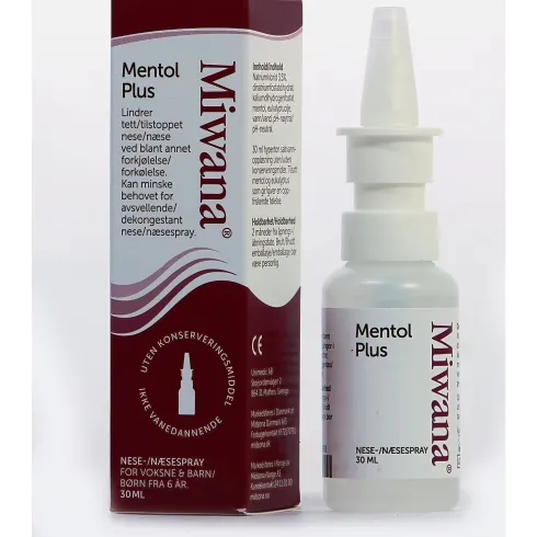 Næsespray Saltvand Mentol