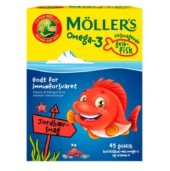 Omega-3 Fisk Jordbær | 45 gummies