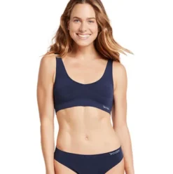 Padded Shaper Crop Bra Navy | Str. S