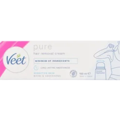 Pure Hair Removal Cream Sensitive Skin Bikini & Underarm.