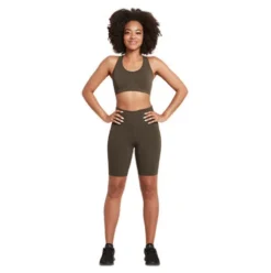 Racerback Sports Bra Dark Olive | Str Xs