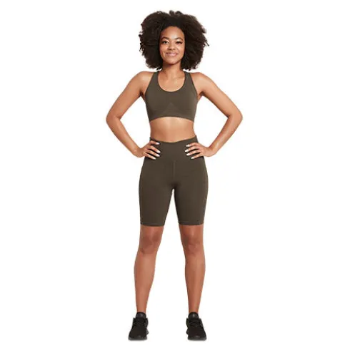 Racerback Sports Bra Dark Olive | Str Xs