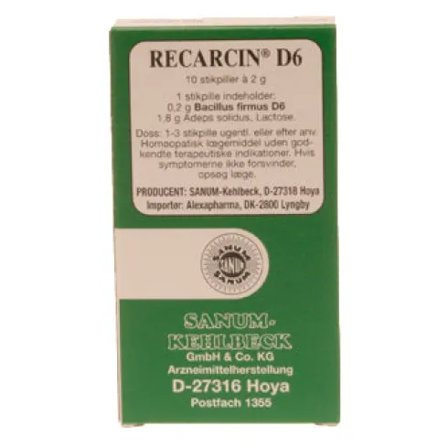 Recarcin D6 Stikpiller