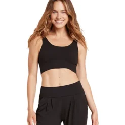 Ribbed Seamless Bra Sort | Str. M