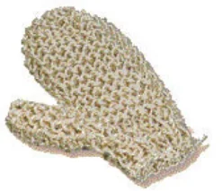 Sisal-massagehandske Finstrikket